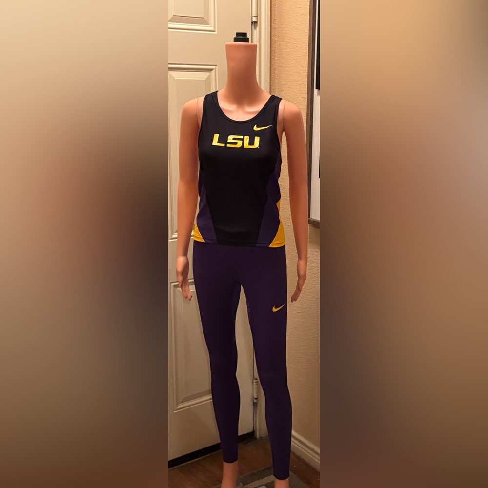 Nike LSU Black and Purple Tank Top